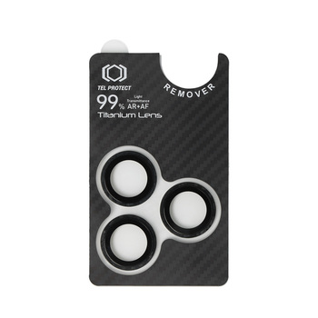 Hartowane szkło Tel Protect Titanium Lens 99% AR Aramid Series na aparat do Iphone 16 Pro/16 Pro Max (obiektyw 3 sztuki)