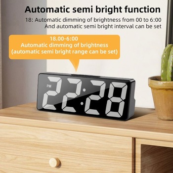 Zegar elektroniczny cyfrowy LED budzik