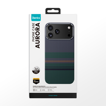 Benks Magnetic Armor Pro Aurora Kevlar 600D Case (C070) for Iphone 17 Pro Max