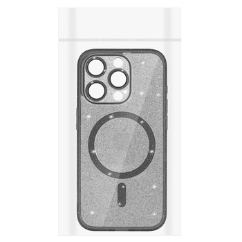 Glitter Magsafe Case do Iphone 17 Air czarny clear