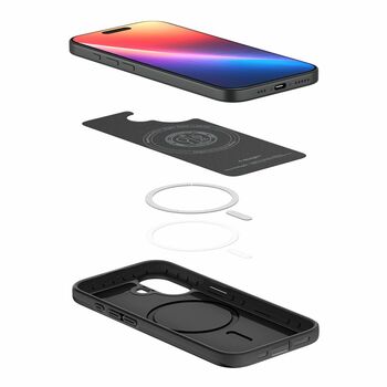 Case SPIGEN Thin Fit Mag Magsafe  ACS10373 for Iphone 17 - Black