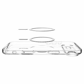 Case SPIGEN Ultra Hybrid Mag Magsafe ACS10314 for Iphone 17 Air - Clear/Graphite