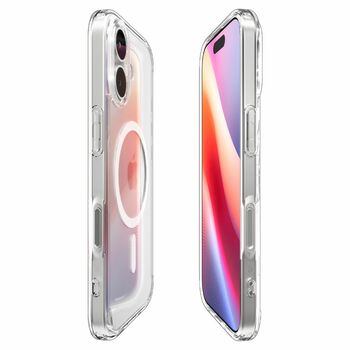 Case SPIGEN Ultra Hybrid Mag Magsafe ACS10380 for Iphone 17 - Clear/White