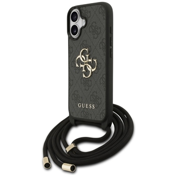 Original Case GUESS 4G Big Logo Cord Stap Crossbody for Iphone 17 black