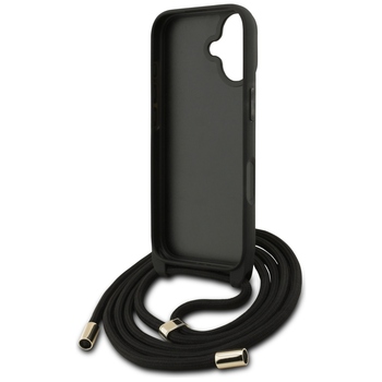Original Case GUESS 4G Big Logo Cord Stap Crossbody for Iphone 17 black