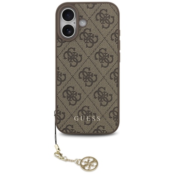 Original Case GUESS 4G Charms Collection MagSafe for Iphone 17 brown
