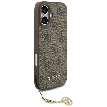Original Case GUESS 4G Charms Collection MagSafe for Iphone 17 brown