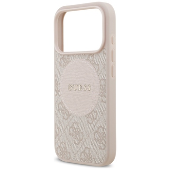 Original Case GUESS 4G Circle Classic Logo MagSafe for Iphone 17 Pro pink