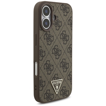 Original Case GUESS 4G Strap Triangle Logo MagSafe for Iphone 17 brown