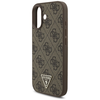 Original Case GUESS 4G Strap Triangle Logo MagSafe for Iphone 17 brown