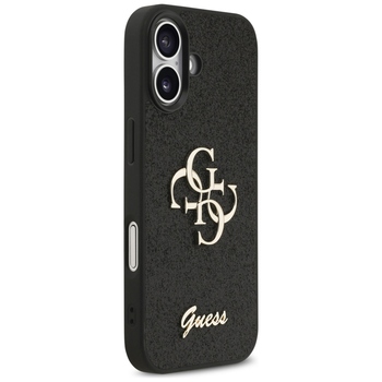 Original Case GUESS Fixed Glitter Big 4G for Iphone 17 black