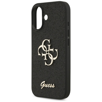 Original Case GUESS Fixed Glitter Big 4G for Iphone 17 black