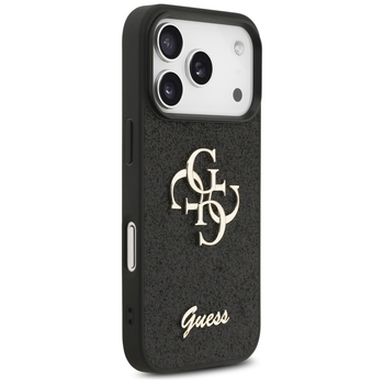 Original Case GUESS Fixed Glitter Big 4G for Iphone 17 Pro black
