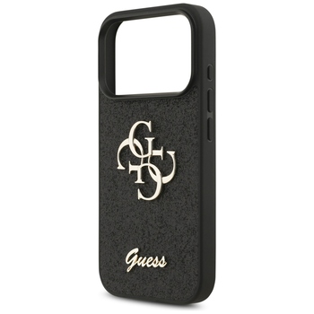 Original Case GUESS Fixed Glitter Big 4G for Iphone 17 Pro black