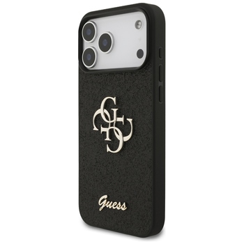 Original Case GUESS Fixed Glitter Big 4G for Iphone 17 Pro Max black