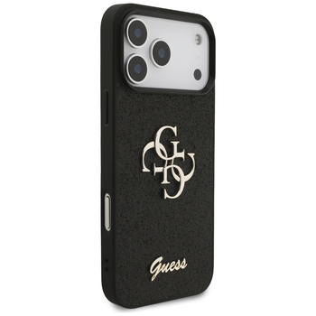 Original Case GUESS Fixed Glitter Big 4G for Iphone 17 Pro Max black
