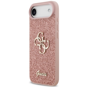 Original Case GUESS Fixed Glitter Big 4G for Iphone 17 Air pink