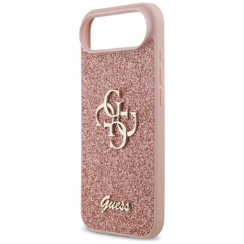 Original Case GUESS Fixed Glitter Big 4G for Iphone 17 Air pink
