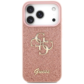 Original Case GUESS Fixed Glitter Big 4G for Iphone 17 Pro pink