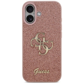 Original Case GUESS Fixed Glitter Big 4G for Iphone 17 pink