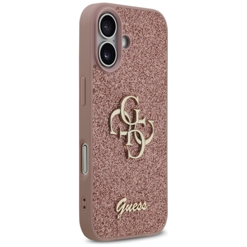 Original Case GUESS Fixed Glitter Big 4G for Iphone 17 pink