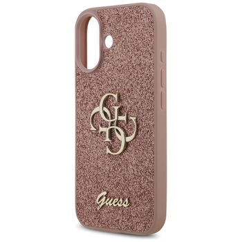 Original Case GUESS Fixed Glitter Big 4G for Iphone 17 pink