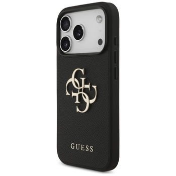 Original Case GUESS Grained Big 4G & Classic Logo for Iphone 17 Pro black