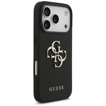 Original Case GUESS Grained Big 4G & Classic Logo for Iphone 17 Pro black