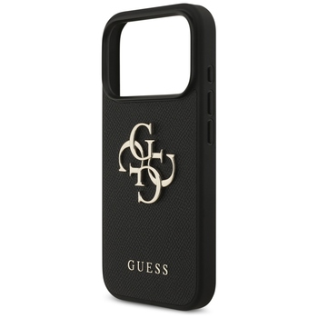 Original Case GUESS Grained Big 4G & Classic Logo for Iphone 17 Pro black