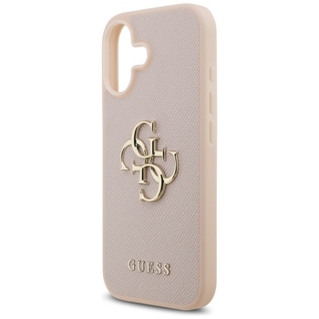Original Case GUESS Grained Big 4G & Classic Logo for Iphone 17 pink