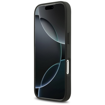 Original Case GUESS Rhinestone Triangle Logo for Iphone 17 Pro black