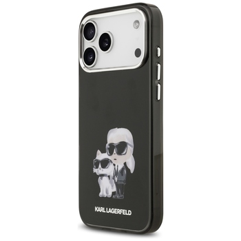 Original Pouch KARL LAGERFELD IML Aquarelle Choupette & Logo Magsafe for Iphone 17 Pro Max black