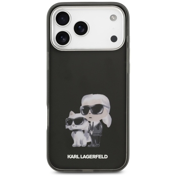 Original Pouch KARL LAGERFELD IML Aquarelle Choupette & Logo Magsafe for Iphone 17 Pro Max black