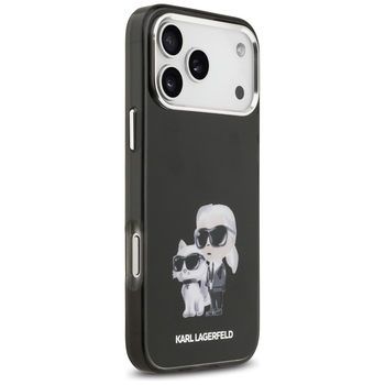Original Pouch KARL LAGERFELD IML Aquarelle Choupette & Logo Magsafe for Iphone 17 Pro Max black