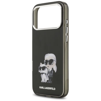 Original Pouch KARL LAGERFELD IML Aquarelle Choupette & Logo Magsafe for Iphone 17 Pro Max black