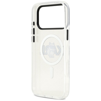 Original Pouch KARL LAGERFELD IML Choupette Sketch Logo Magsafe for Iphone 17 Pro Max transparent