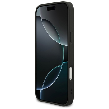 Original Case MERCEDES Leather Laurel Leaves MagSafe for Iphone 17 Pro Max black