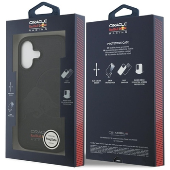 Oryginalne Etui RED BULL Meshed Debossed Bull MagSafe do Iphone 17 granatowy