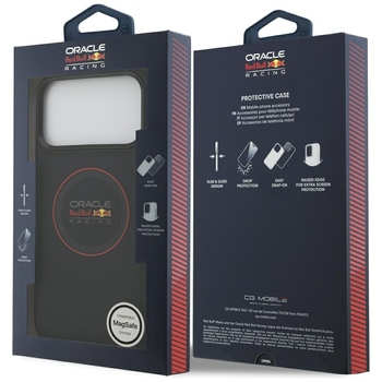 Oryginalne Etui RED BULL Meshed Red Ring & Metal Buttons MagSafe do Iphone 17 Pro Max granatowy
