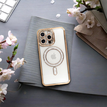 Bling Magsafe Case for Samsung Galaxy A17 5G gold