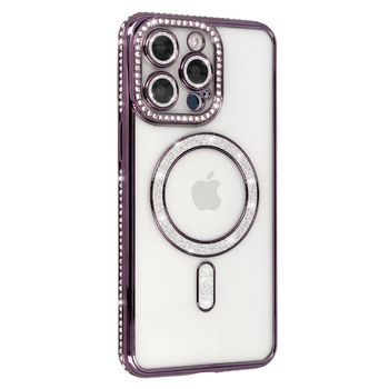 Bling Magsafe Case for Samsung Galaxy A17 5G purple