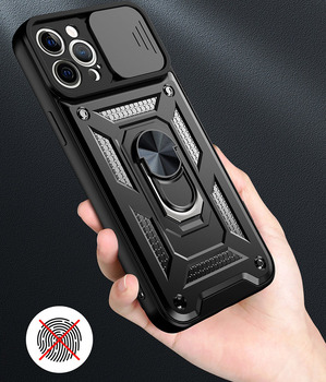 Slide Camera Armor Case for Iphone 17 Black