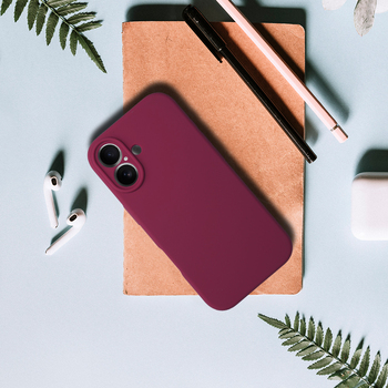 Silicone Lite Case for Iphone 17 burgundy