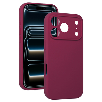 Silicone Lite Case for Iphone 17 Pro Max burgundy