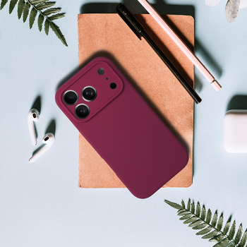 Silicone Lite Case for Iphone 17 Pro Max burgundy