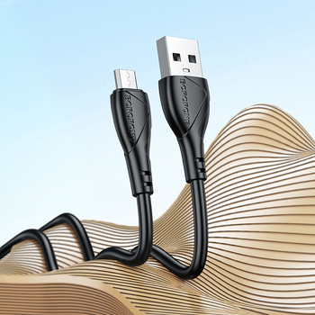 Borofone Kabel BX121 Energy - USB na Micro USB - 2,4A 1 metr czarny
