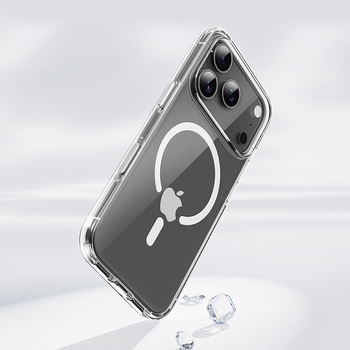 Rock Crystal Shield Series Magnetic Case for Iphone 17 Pro Max transparent