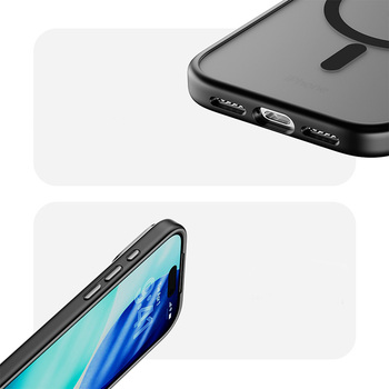 Rock Etui Guard Touch Matte Series Magnetic do Iphone 17 Pro Max czarne (metal lens frame)