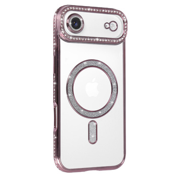 Bling Magsafe Case do Iphone 17 Air różowy