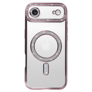 Bling Magsafe Case do Iphone 17 Air różowy